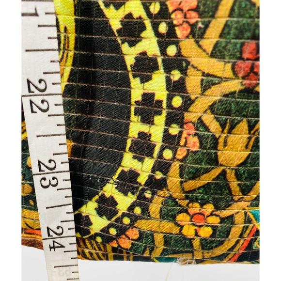 Cubism Artful Colorful Collard Zip Up Sleeveless Vest - Picture 4 of 8